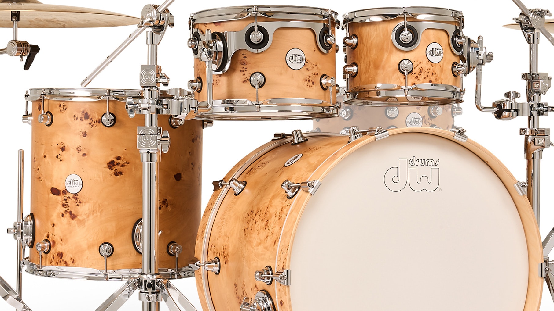 DW Design Series Mapa Burl over Birch Kit