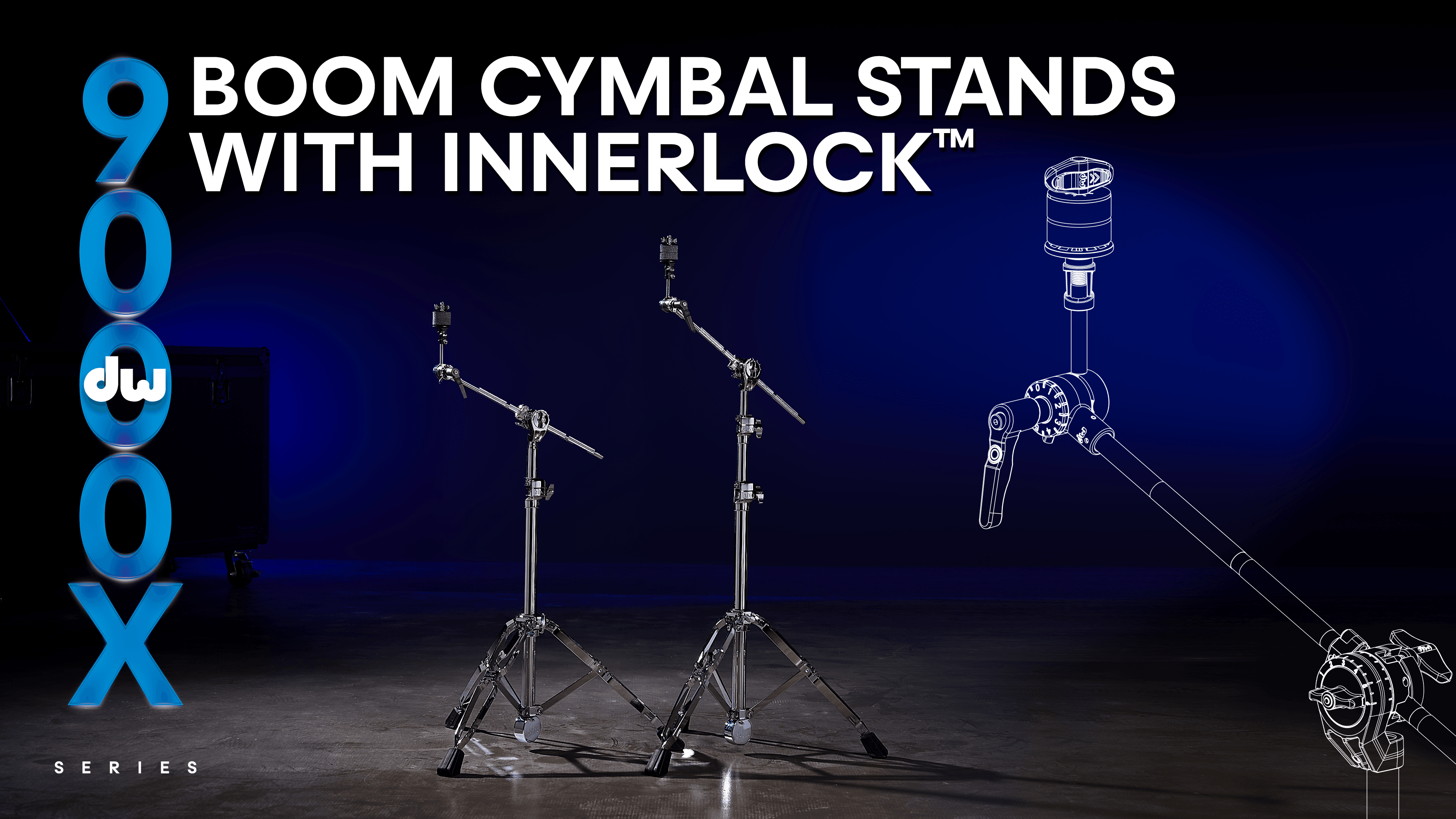DW 9000X Boom Cymbal Stands with InnerLock Video