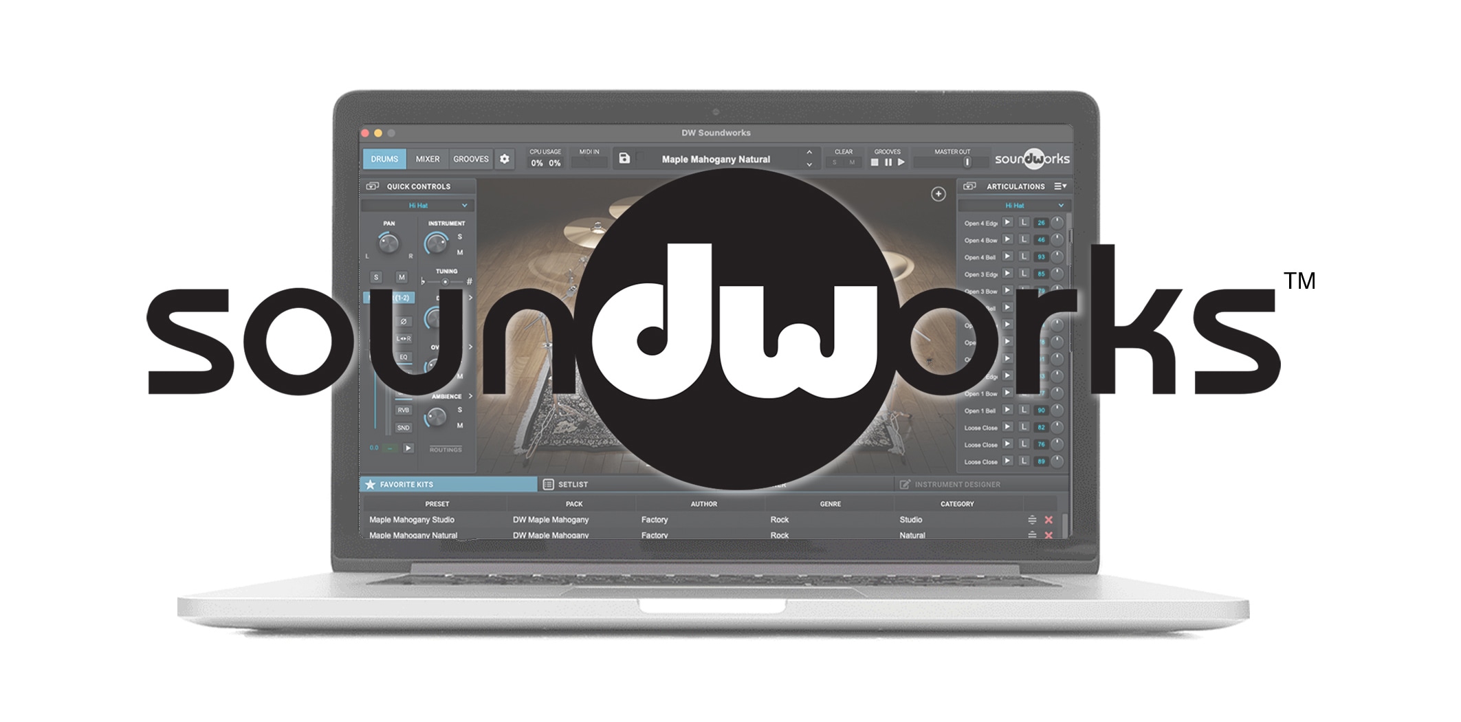 DW Soundworks Software v1.5