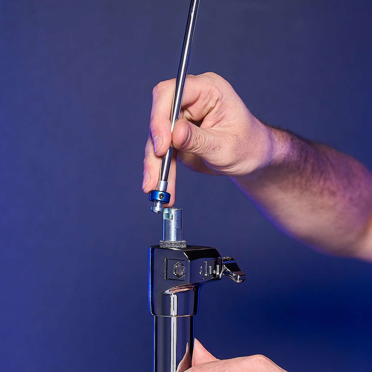 DW 9000X Engineered to save time. Snap-on hi-hat rod.