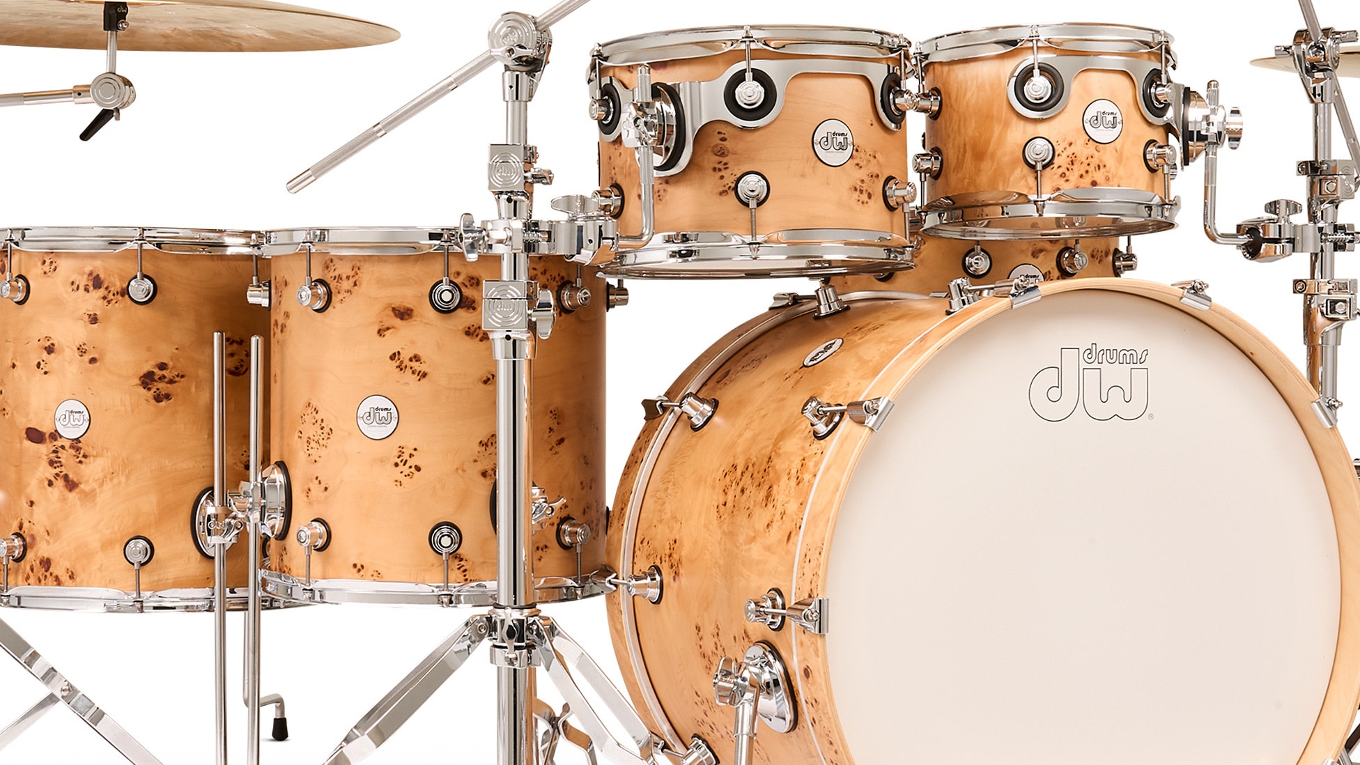 DW Design Series Mapa Burl over Birch Kit