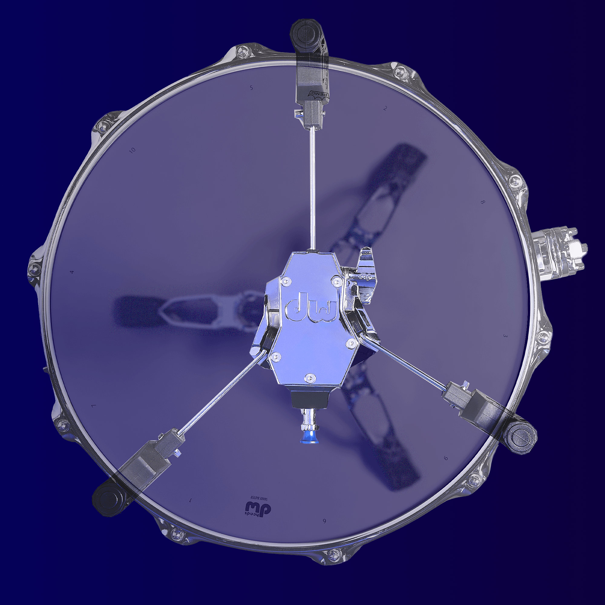 DWCP9339X Asymmetrical Snare Basket arms for optimal drum fit