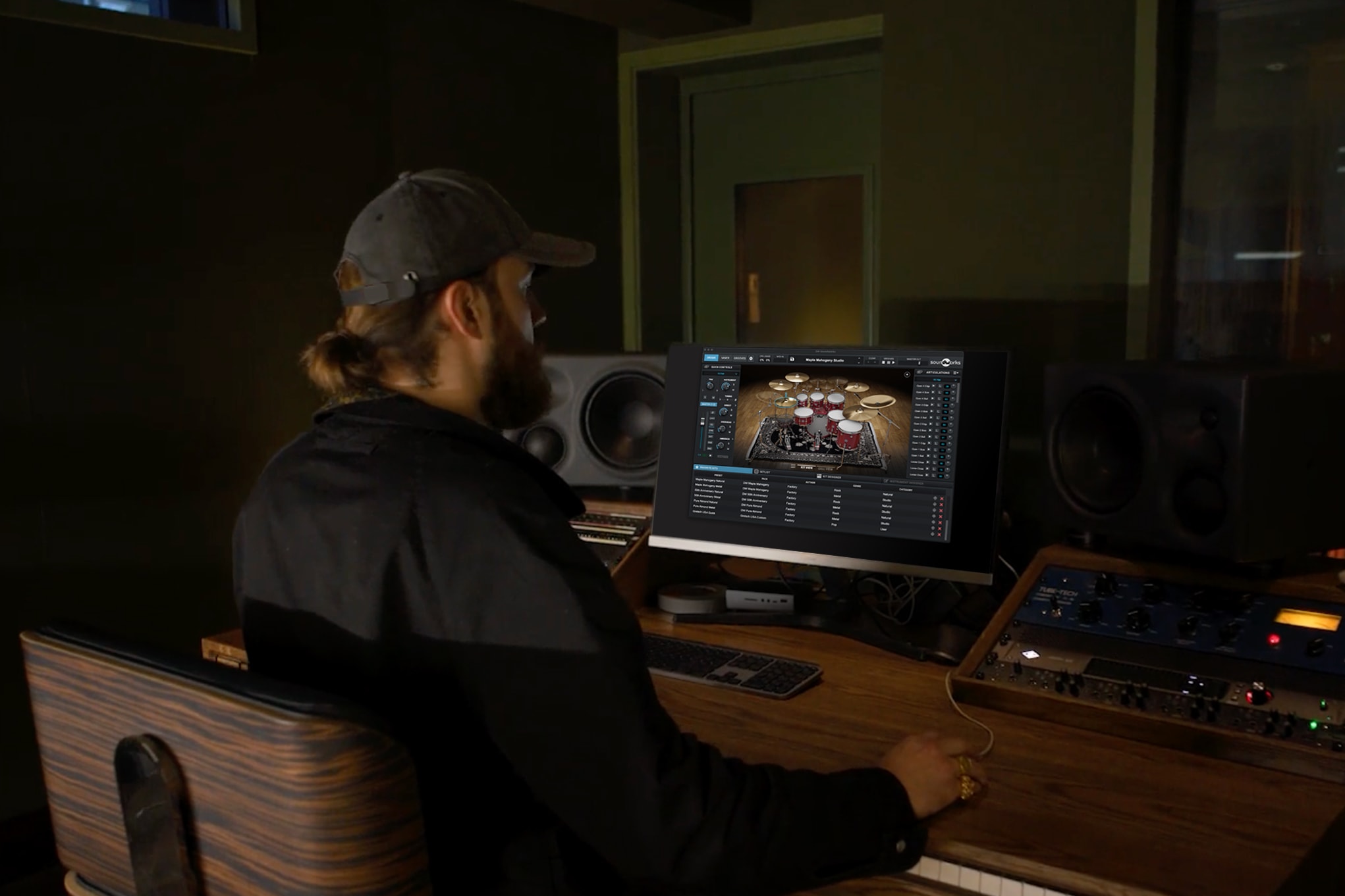 DW Soundworks Software v1.5 on David King's monitor
