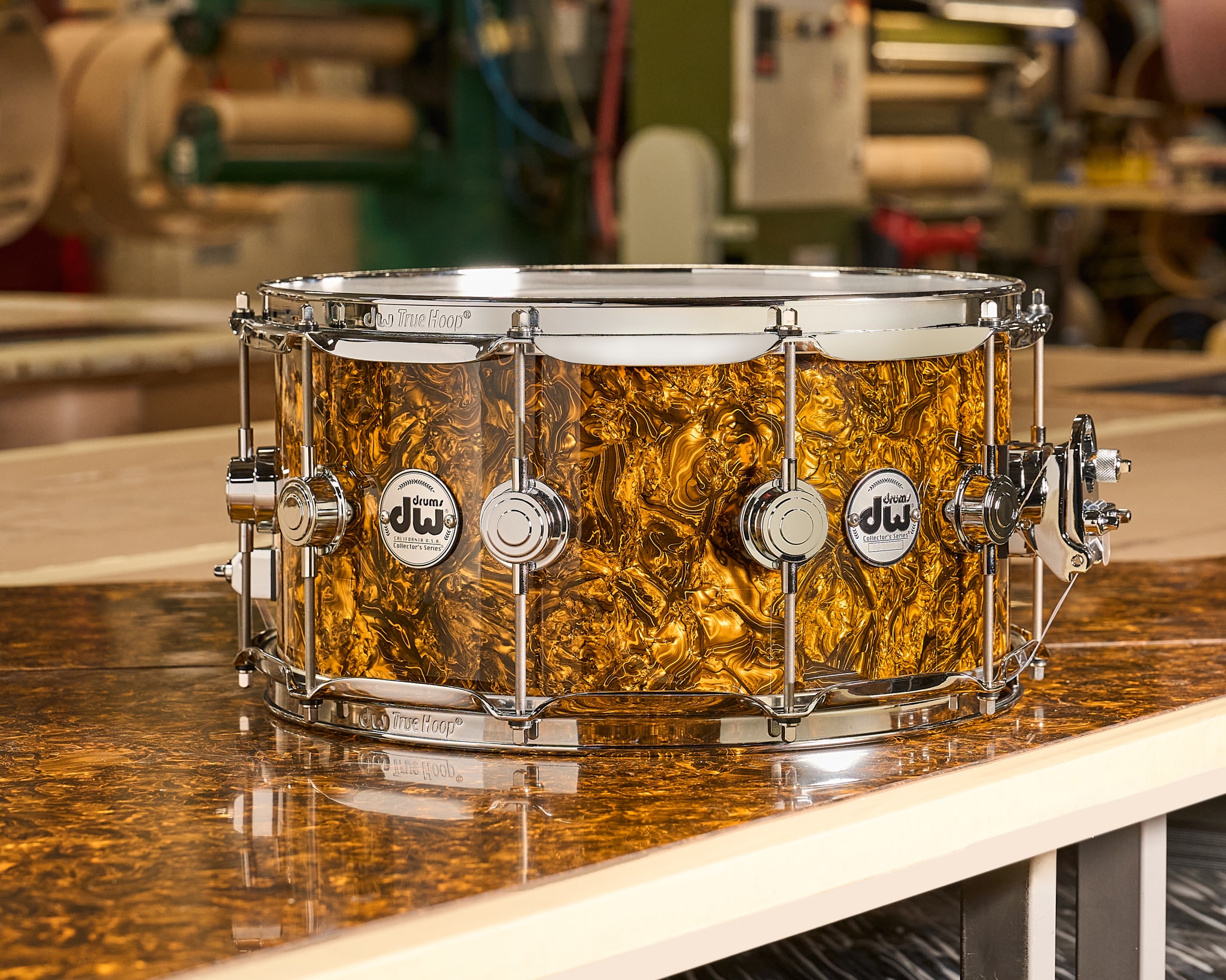 Snare in Gold Abalone FinishPly