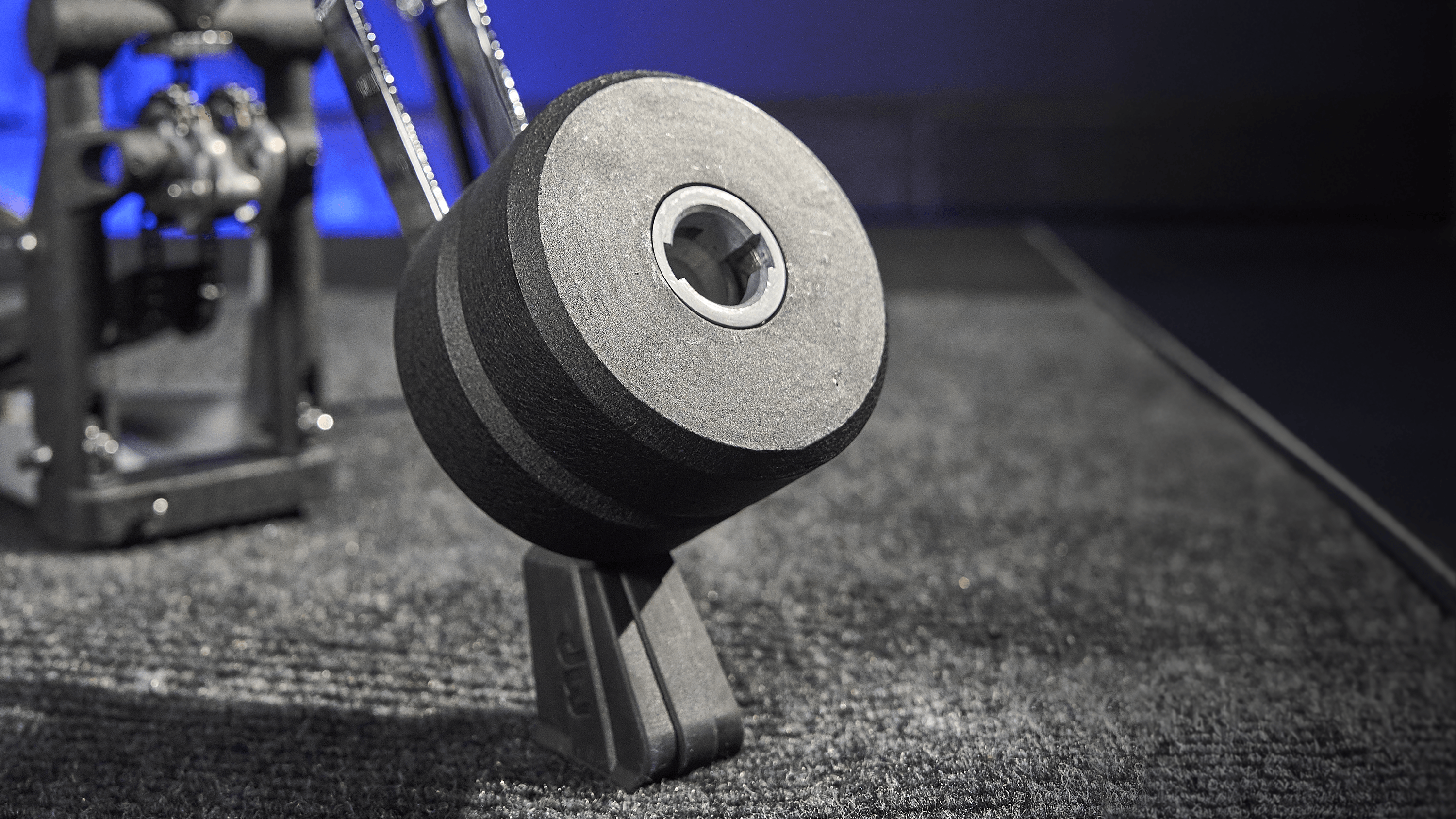 DW 9000X MOD Counterweights stacked on hi-hat leg