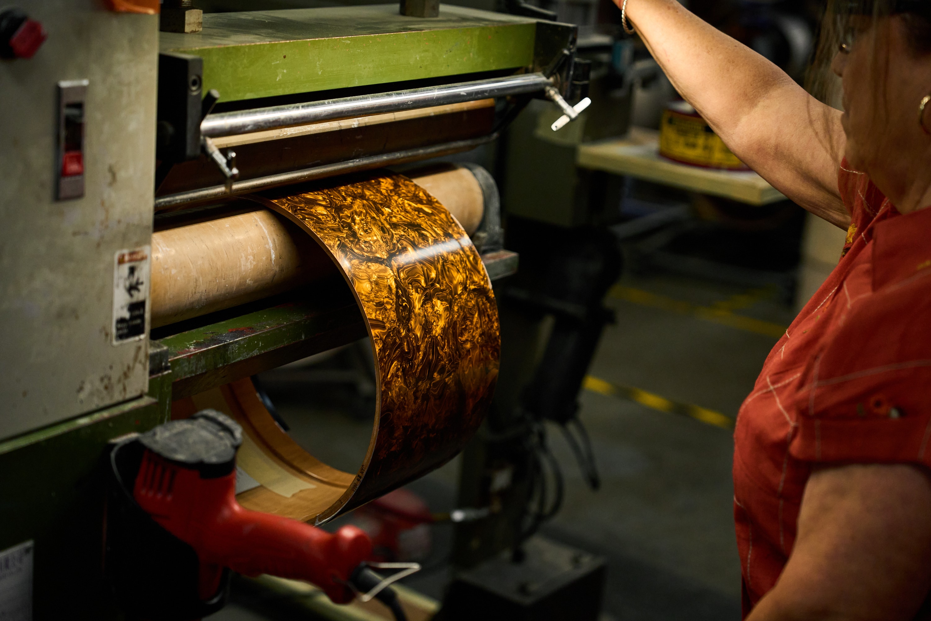 A 7x14 shell being wrapped with FinishPly