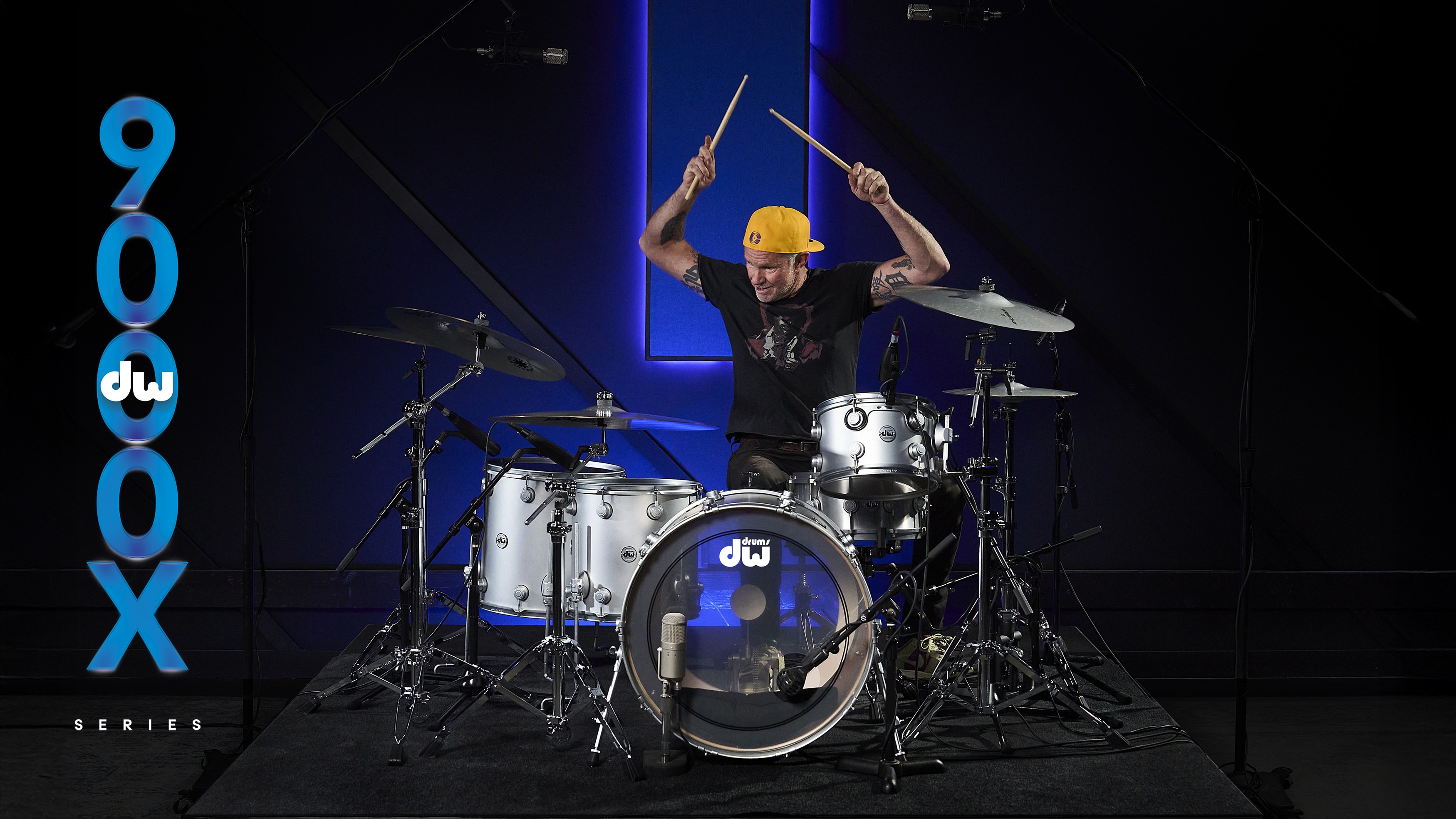 DW 9000X Series Drum Hardware - Chad Smith on DW Drums